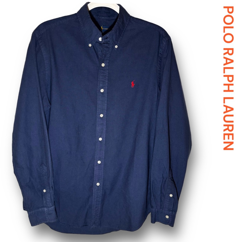 RALPH LAUREN NAVY OXFORD SZ M
